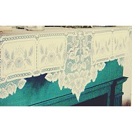 Mantel Scarf Heirloom 20x91 Ecru Heritage Lace