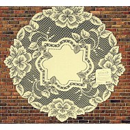 Doily Heirloom Ecru 16 Round Set Of (2) Heritage Lace