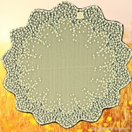 Table Topper Blossom 42 Round Ecru Heritage Lace