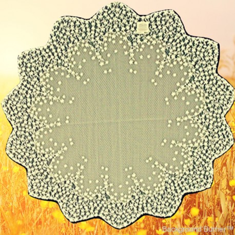 Blossom 42 Inch Round Ecru Table Topper Heritage Lace
