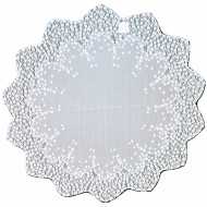 Blossom 42 Inch Round White Table Topper Heritage Lace