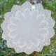 Blossom 42 Inch Round White Table Topper Heritage Lace