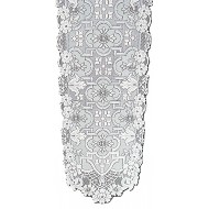 Table Runner Filigree 14x90 White Heritage Lace