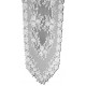 Tea Rose 14x72 White Table Runner Heritage Lace
