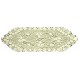 Tea Rose 14x48 Ecru Table Runner Heritage Lace