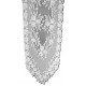 Tea Rose 14x48 White Table Runner Heritage Lace