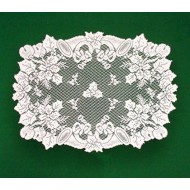 Doilies Christmas Horns 20x28 White Oxford House