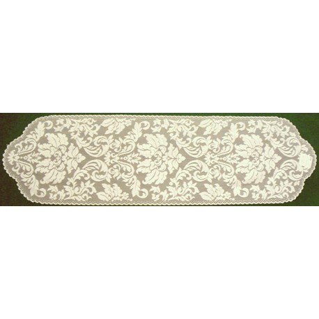 Heritage Damask 14x64 Pearl Heritage Lace