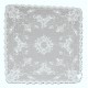 Floret White 36x36 Table Topper Heritage Lace