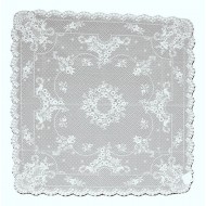 Table Toppers Floret White 36x36 Heritage Lace