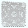 Floret White 36x36 Table Topper Heritage Lace