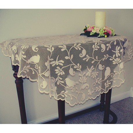 Table Topper Bristol Garden 45 Inch Round Cafe Color Heritage Lace