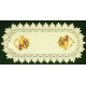 Table Runner Abundant Blessings 14x30 Ecru Heritage Lace