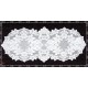 Table Runner Cleremont 14x36 White Heritage Lace