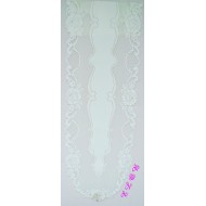 Table Runner Vintage Rose 14x62 White Heritage Lace