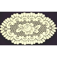 Doilies Rose 8x14 Ecru set Of (2) Heritage Lace