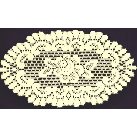 Doilies Rose 8x14 Ecru Set Of (2) Heritage Lace