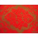 Placemat Roses n Bows 13x19 White On Red Set Of (4) Oxford House