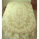 Tablecloth Trellis Rose 60x104 Rectangle Ivory Oxford House