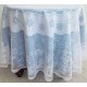 Tablecloths Snowman Family Round 70 Inch White Heritage Lace