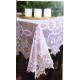 Tablecloth Snowflake 60x86 White Heritage Lace