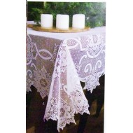 Tablecloth Snowflake 60x86 White Heritage Lace