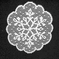 Doily Snow White 11 Round Set Of (4) Heritage Lace