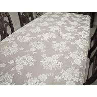 Tablecloth Rose Bouquet White 60x84 Oxford House