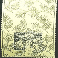 Table Runner Woodland 14x45 Ecru Heritage Lace