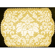 Placemats Heritage Damask Colonial Gold 14x20 Set Of (4) Heritage Lace