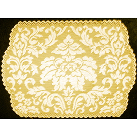 Placemats Heritage Damask Colonial Gold 14x20 Set Of (4) Heritage Lace