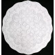 Poinsettia 13 Round White On White Set Of (3) Oxford House