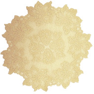 Doily Savoy 18 Round Antique Gold Set Of (2) Oxford House