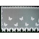 Curtain Tier Butterflies 60x30 White Heritage Lace