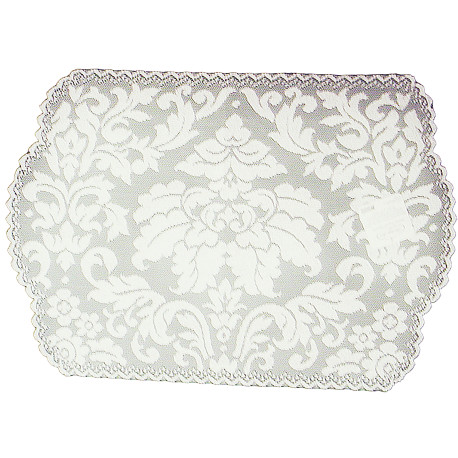 Placemats Heritage Damask Pearl 14x20 Set Of (3) Heritage Lace