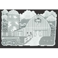 Country Farmstead 13x20 White Placemats Set Of (4) Oxford House