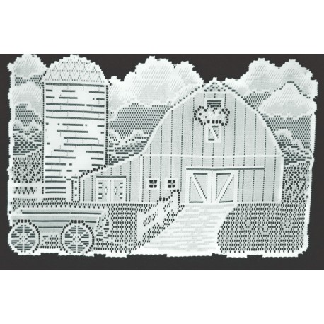 Country Farmstead 13x20 White Placemats Set Of (4) Oxford House