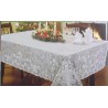 Tablecloth Holly Glow Holiday Table Linens 60x60 White