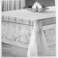 Tablecloth Winters Eve 60x60 Square White Oxford House