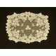 Doilies Christmas Horns 20x26 Ivory Oxford House