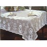 Tablecloth Snowman Family 60x104 White Rectangle Heritage Lace