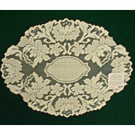 Doily Windsor 12 x 16 Ecru Set Of (2)Heritage Lace