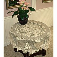 Table Topper Victorian Rose Ecru 43 R Heritage Lace