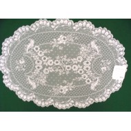 Placemats Floret 14x20 White Set Of (4) Heritage Lace