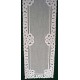 Battenburg Paisley 14x70 White Table Runner Oxford House