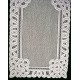 Battenburg Paisley 14x70 White Table Runner Oxford House