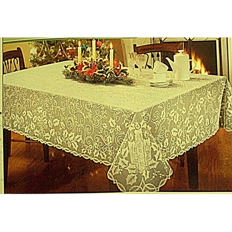 Tablecloth Holly Glow 52x70 Ivory Oxford House