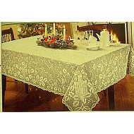 Tablecloth Holly Glow Ivory 60x126 Heritage Lace