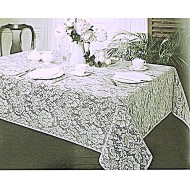 Tablecloth Julia 60x84 White Table Linens Oxford House