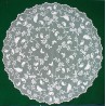 Bristol Garden 45 Inch Round White Table Topper Heritage Lace